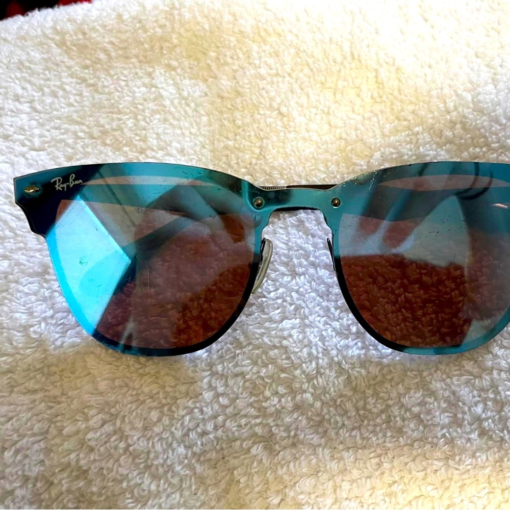 RAY-BAN Blaze Clubmaster Sunglasses in BLUE